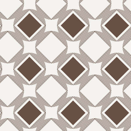 Vector seamless pattern of lines in the style of engravingのイラスト素材