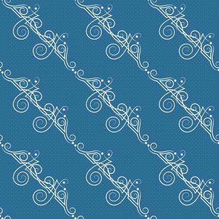 Vector seamless pattern of elegant flourishesのイラスト素材