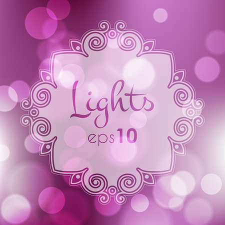 Stock fuzzy texture with bokeh effect and frame for text or titleのイラスト素材