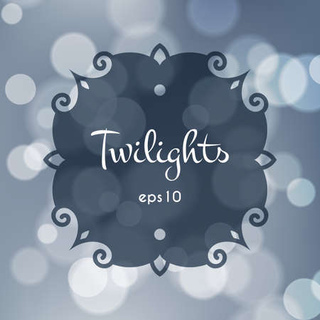 Stock fuzzy texture with bokeh effect and frame for text or titleのイラスト素材