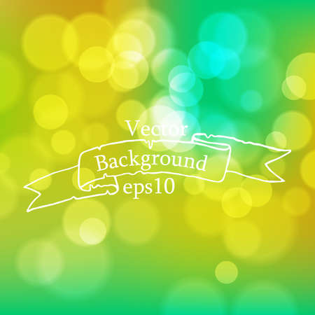 Stock blurred texture with bokeh effect and ribbon in vintage style with the inscriptionのイラスト素材