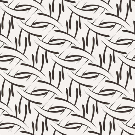 Vector seamless pattern of the elements of curved lines. Symbols like hieroglyphicsのイラスト素材