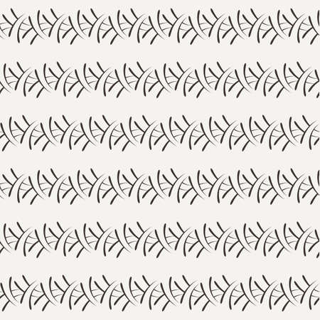 Vector seamless pattern of the elements of curved lines. Symbols like hieroglyphicsのイラスト素材