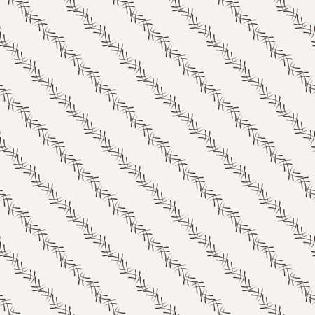 Vector seamless pattern of the elements of curved lines. Symbols like hieroglyphicsのイラスト素材