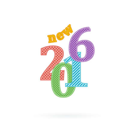 Vector numbers similar to 2016 pieces of tissueのイラスト素材