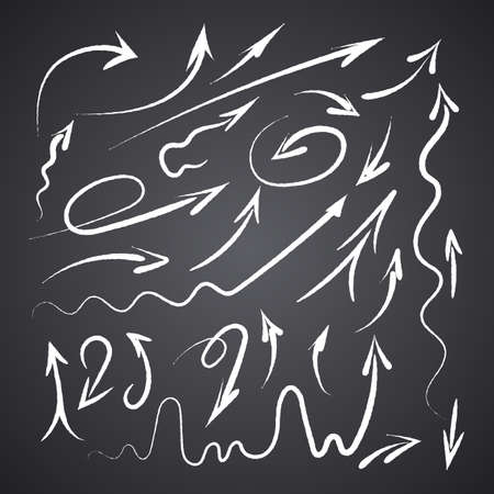 A diverse collection of vector arrows and pointersのイラスト素材