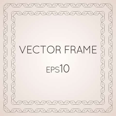 Set of intricate vector framesのイラスト素材