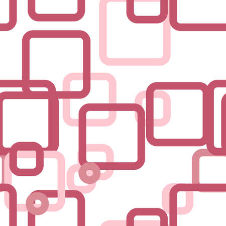 Vector seamless pattern of colored squares contourのイラスト素材