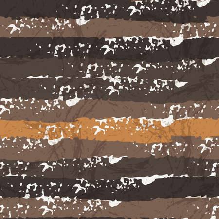 Grungy seamless patterns of strokes made with a brush and paintのイラスト素材