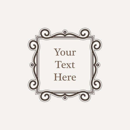 Vector ornate richly decorated vintage frame in Victorian styleのイラスト素材