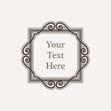 Vector ornate richly decorated vintage frame in Victorian styleのイラスト素材