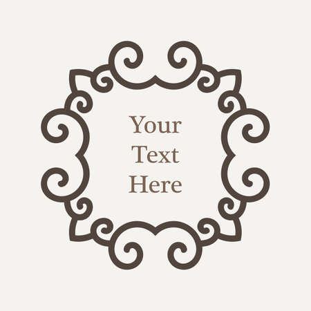 Vector ornate richly decorated vintage frame in Victorian styleのイラスト素材
