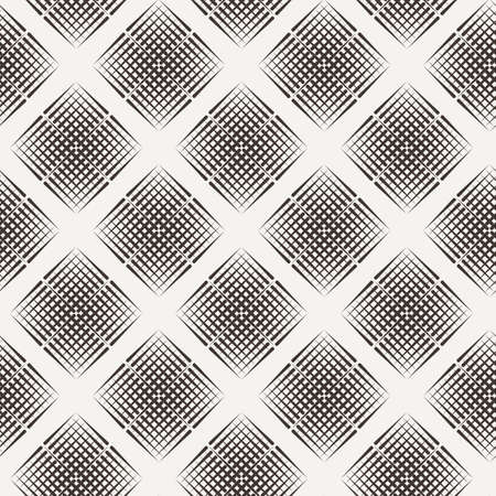 Vector seamless pattern of lines in the style of engravingのイラスト素材