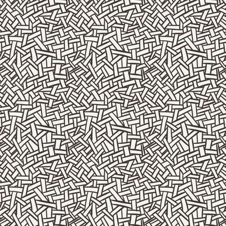 Vector seamless pattern of randomly intertwined ribbonsのイラスト素材