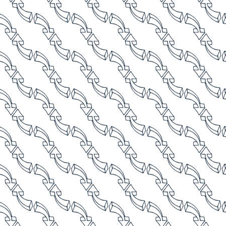 Seamless pattern of volumetric arrowsの写真素材