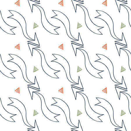 Seamless pattern of arrowsの写真素材