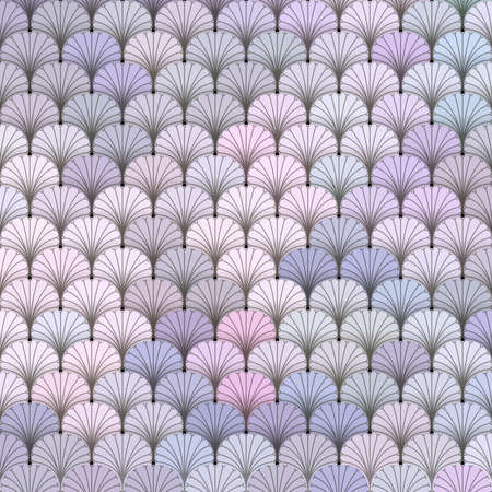 Winter forest scaly texture in different shades of blueの写真素材