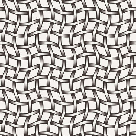 Seamless texture of intertwined bands in style of engravingの写真素材
