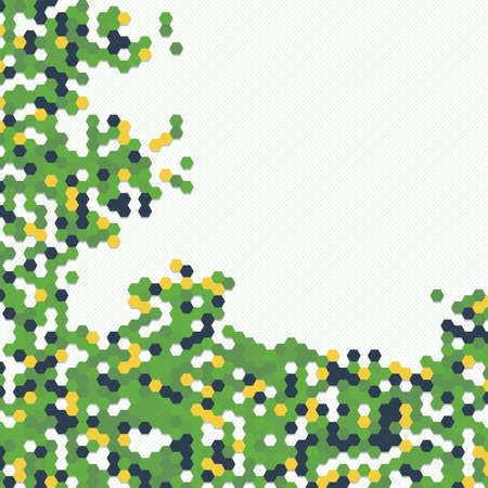 Digital background of different color chaotic elements