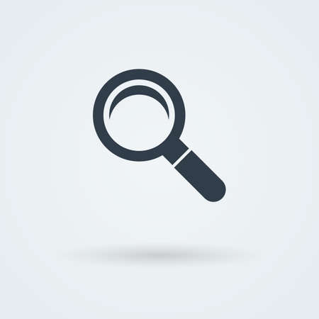 Vector search icon. Glass Lens. . Pictogram. Button.のイラスト素材