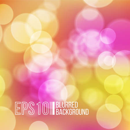 Bright vector background with bokeh effect. Wallpaper.のイラスト素材