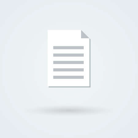 Text and checklist icon.  Logo. Pictogram. Button.の写真素材