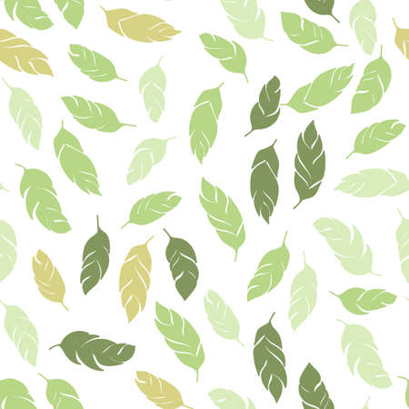 Vector seamless pattern of feathers. Doodle. Zentangleのイラスト素材