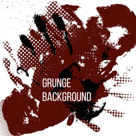 Grunge colorful backgound. Abstract poster. Vector illustration.のイラスト素材