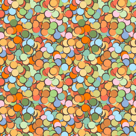 Circle seamless pattern. Vector illustrationのイラスト素材