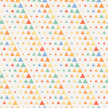 Seamless triangle halftone gradient pattern. Geometric abstract background
