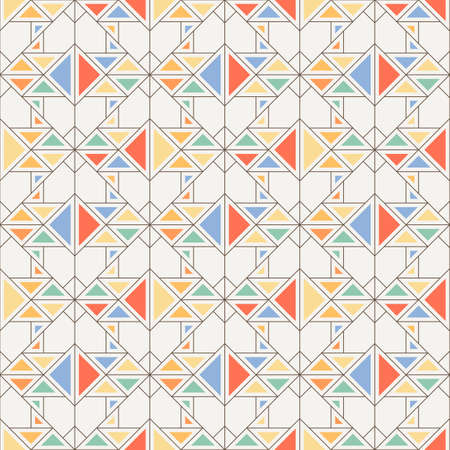 Seamless geometric triangle pattern. Modern abstract.のイラスト素材