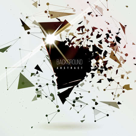 Abstract explosion background. Vector illustration.