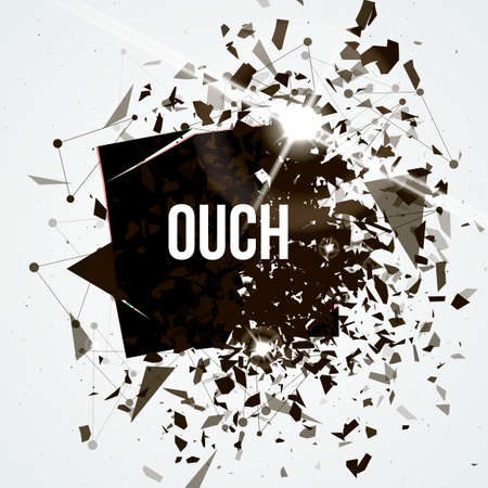Abstract explosion background. Vector illustration.