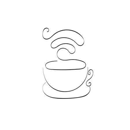 Cup of coffee or tea.のイラスト素材