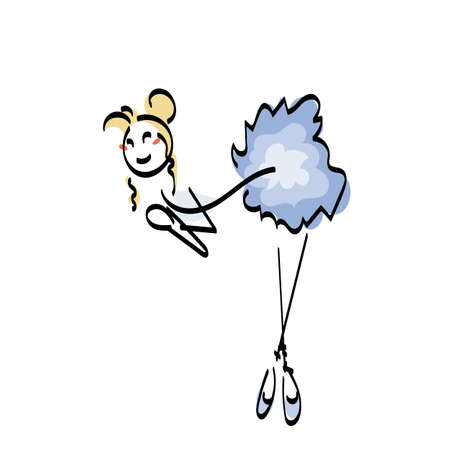 Beauty ballerina.のイラスト素材