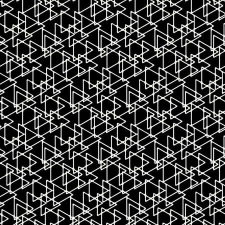 Abstract linear triangle seamless pattern. Vector endless ornament