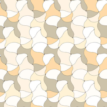 Vector doodle seamless pattern with ink brush or pen strokes. Abstract endless background.のイラスト素材