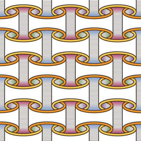 Seamless pattern like paper scrolls. Abstract vector textile background