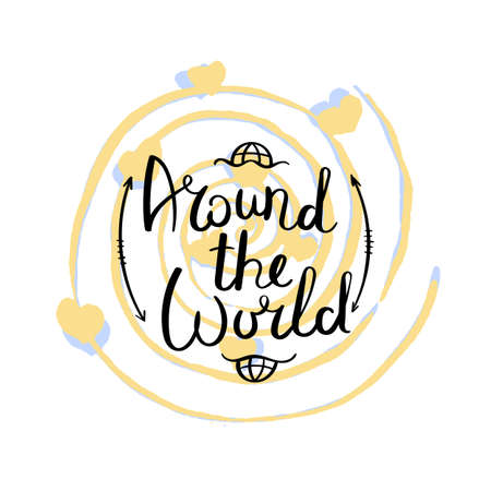 Hand drawn motivation quote. Creative vector typography concept for design and printing. Ready for cards, t-shirts, labels, stickers, posters.のイラスト素材