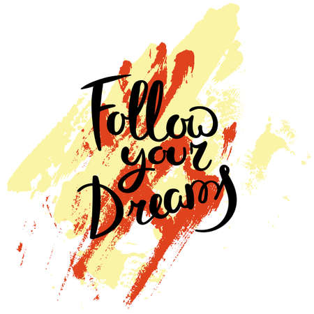 Hand drawn motivation quote. Creative vector typography concept for design and printing. Ready for cards, t-shirts, labels, stickers, posters.のイラスト素材