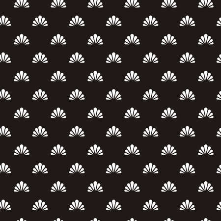 Seamless flower polka pattern. Endless ornate ornamentのイラスト素材