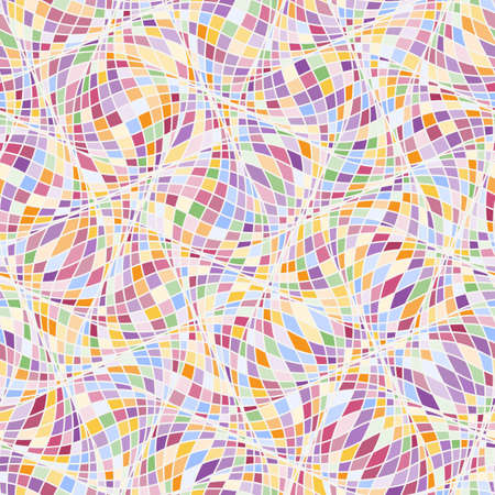 Coloring abstract wave stylish texture. Endless modern halftone background. Vector seamless geometric patternのイラスト素材