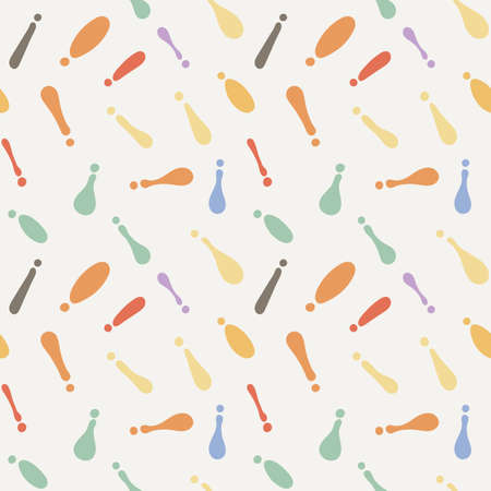 Seamless colorful pattern of cat or dog footprint. Stylish vector print.のイラスト素材