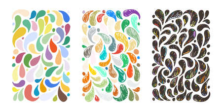 Set of hand drawn grunge textures. Artistic collection of rough graphic patterns, ethnic abstract...