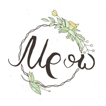 Start Each Day With a Grateful Heart. Hand lettering grunge card with flower background. Handcrafted doodle letters in retro style. Hand-drawn vintage vector typography illustrationのイラスト素材