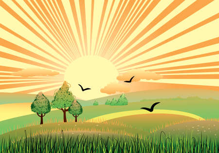 landscapeのイラスト素材