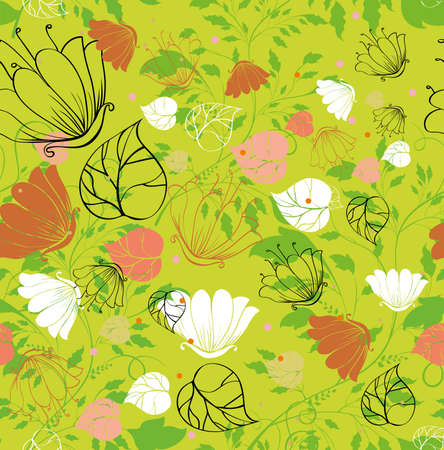 seamless autumn backgroundのイラスト素材