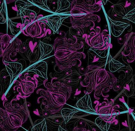 seamless Valentine backgroundのイラスト素材