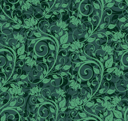 seamless floral backgroundのイラスト素材
