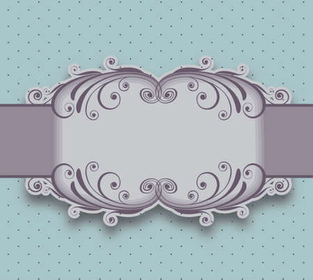 vintage stylized ornamental floral frameのイラスト素材